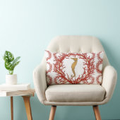 赤い珊瑚のアメリカ人のMoJoの枕 ランバークッション (椅子)