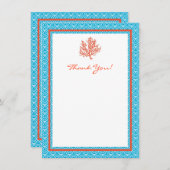 赤い珊瑚のサンキューカード サンキューカード (正面/裏面)