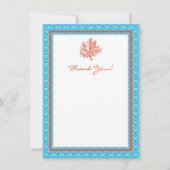 赤い珊瑚のサンキューカード サンキューカード (正面)