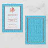 赤い珊瑚のメニューの選択カード エンクロージャーカード (正面/裏面)