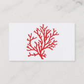 赤い珊瑚の名刺 名刺 (裏面)
