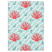 赤い珊瑚パターン1 クリップボード (裏面)