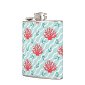 赤い珊瑚パターン1 フラスク (左)