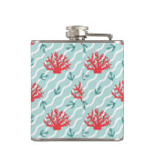 赤い珊瑚パターン1 フラスク (裏面)