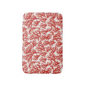 赤い珊瑚パターン2 バスマット (正面縦)