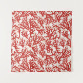 赤い珊瑚パターン タペストリー (正面(横))