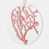 赤い珊瑚 セラミックオーナメント (左)