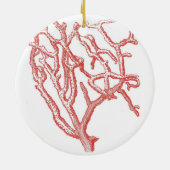 赤い珊瑚 セラミックオーナメント (裏面)