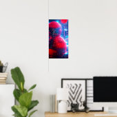 赤い球体57 - A.I. ポスター (ホームオフィス)