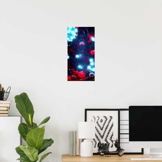 赤い球体58 - A.I. ポスター (ホームオフィス)