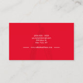 赤い理容店 名刺 (裏面)