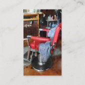 赤い理髪店の椅子 名刺 (裏面)