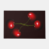 赤い甘いさくらんぼの書式 – お使いの色 ドアマット (正面)