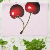 赤い甘いさくらんぼキッチンタオル – 色を選択 キッチンタオル (折り畳み)