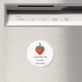 赤い甘いイチゴ – フレーズの編集 マグネット (インサイチュ (食洗機))