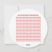 赤い甘いクリスマスジンジャーブレッド – キャンディーケーン – 奇数1ラウンド シーズンカード (裏面)