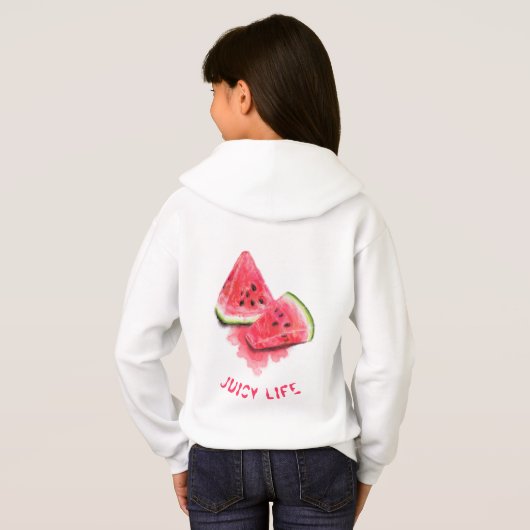 赤い甘いジューシーなスイカのピースおいしい – スケッチ (裏面フル)