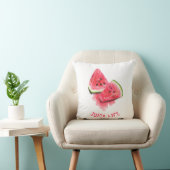 赤い甘いジューシーなスイカのピースおいしい – スケッチ クッション (椅子)