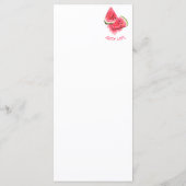 赤い甘いジューシーなスイカのピースおいしい – スケッチ メニュー (裏面)