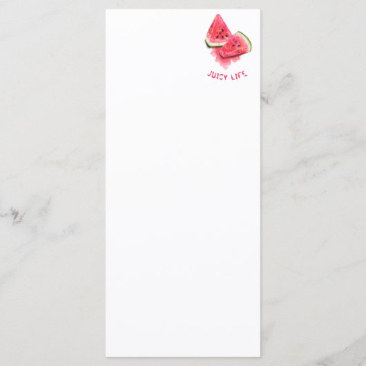 赤い甘いジューシーなスイカのピースおいしい – スケッチ メニュー (裏面)