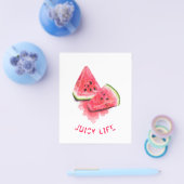 赤い甘いジューシーなスイカのフライヤー チラシ (シングル)