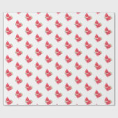 赤い甘いジューシーなスイカ包装紙 ラッピングペーパー (フラット)