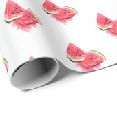 赤い甘いジューシーなスイカ包装紙 ラッピングペーパー (ロールコーナー)