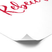 赤い甘い赤いハート赤いシャワー ポスター (コーナー)