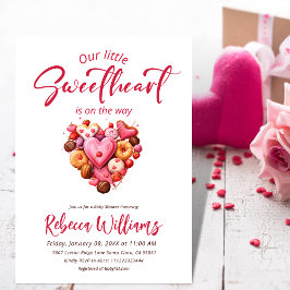 赤い甘い赤いハート赤いシャワー 招待状