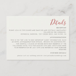 赤い甘い野生のイチゴの結婚花 エンクロージャーカード