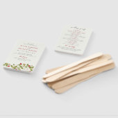 赤い甘い野生のイチゴの結婚花 ハンドファン (組立なし)