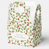 赤い甘い野生のイチゴの結婚花 フェイバーボックス (オープン)