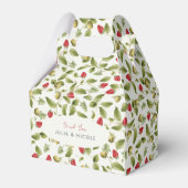 赤い甘い野生のイチゴの結婚花 フェイバーボックス (正面サイド)