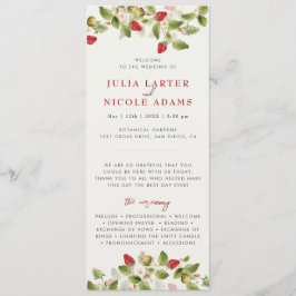 赤い甘い野生のイチゴの結婚花 プログラム