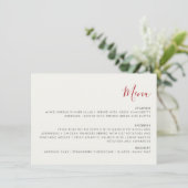 赤い甘い野生のイチゴの結婚花 メニュー (スタンド正面)