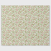 赤い甘い野生のイチゴの結婚花 ラッピングペーパー (フラット)