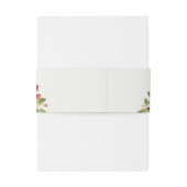 赤い甘い野生のイチゴの結婚花 招待状ベリーバンド (裏面例)