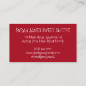 赤い甘草むち甘草ひねりキャンディ店 名刺 (裏面)