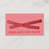 赤い甘草むち甘草ひねりキャンディ店 名刺 (正面)