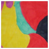 赤い生き物の生地 ファブリック (見本)