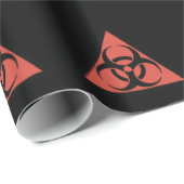 赤い生物学的災害［有害物質］標識 ラッピングペーパー (ロールコーナー)