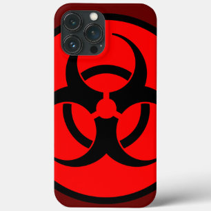 赤い生物学的災害［有害物質］記号 iPhone 13 PRO MAXケース