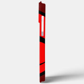 赤い生物学的災害［有害物質］記号 Case-Mate iPhoneケース (裏面 / 左)