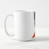 赤い男の子1のマグ コーヒーマグカップ (左)