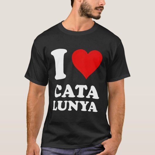 赤い男はカタルーニャが大好き Tシャツ (正面)