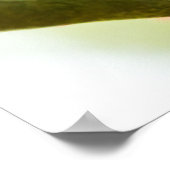 赤い男性の夏のタネガー食べのキャタピラーポスター ポスター (角)