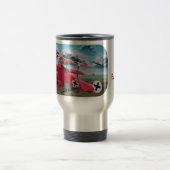 赤い男爵の第1次世界大戦の三葉機 トラベルマグ (中央)