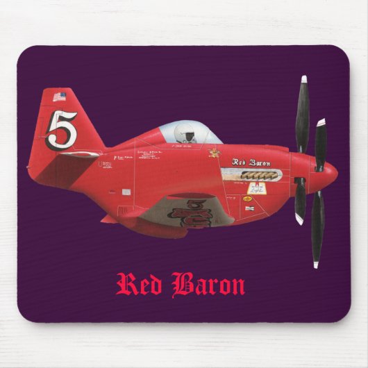 赤い男爵マウスパッド マウスパッド (正面)