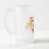 赤い男爵"(占星術の)十二宮図魚類" 16のozの曇らされたガラスのマグ フロストグラスビールジョッキ (左)