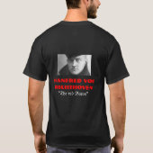 赤い男爵 Tシャツ (裏面)